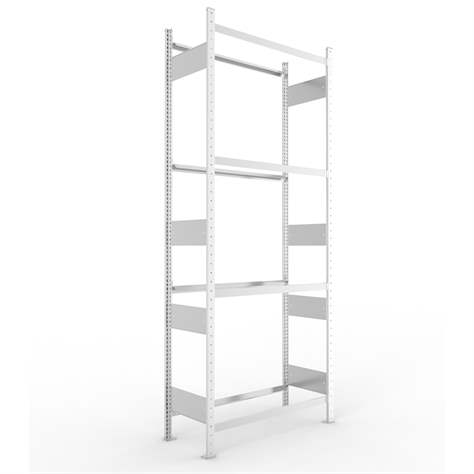 Reifenregal mit 4 Etagen, HxBxT: 2500 x 1000 x 400 mm, Etagen-Tragfähigkeit 150 kg, Grundregal - META Skladovací technika - Bild2