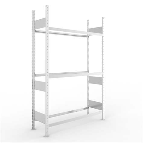 Reifenregal mit 3 Etagen, HxBxT: 2000 x 1300 x 400 mm, Etagen-Tragfähigkeit 150 kg, Grundregal - META Skladovací technika - Bild2