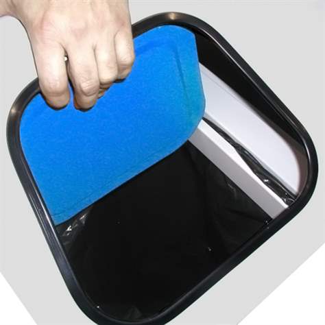 Coșuri pentru deșeuri sortate cu recipiente interioare zincate, volum 80 l, clapetă capac verde - imagine2