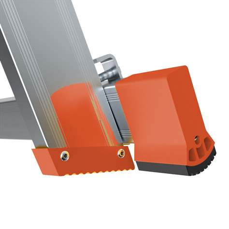 Scară cu platformă staționare și trepte pe o parte, înălțime 1680 mm, 8 fuscele/trepte - Alve - imagine6