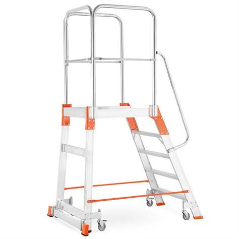 Einseitiger Handlauf für die Podestleiter PREMIUM mit 6 - 8 Stufen - Alve - Bild2