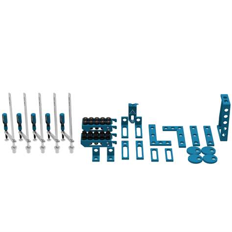 Sada upínacích nástrojů 28 mm pro svařovací stoly GPPH ECO, počet nástrojů 45 ks