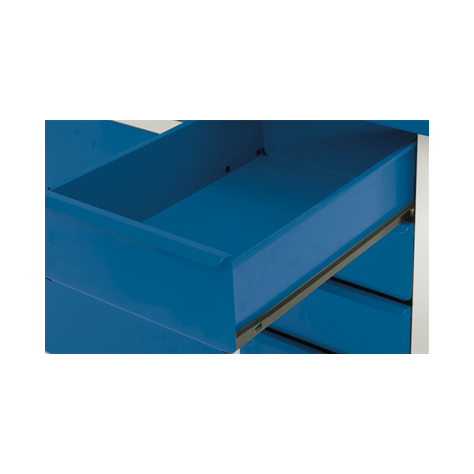 Cărucior de atelier cu panou perforat extensibil, 1077x665x920 mm, capacitate portantă 500 kg, 6 sertare, 1 dulap cu poliță - imagine3