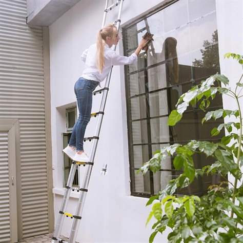 Alu-Teleskop-Anlegeleiter SH, Länge 2,6 m, 9 Stufen - Bild6