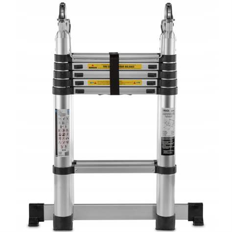 Gelenk-Teleskopleiter SH, 2x6 Sprossen, Länge 2x1,9 m - Bild2