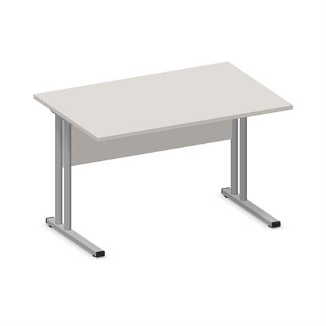 Büro-Schreibtisch, C-Fuß Gestell, Farbe Lichtgrau, B x T: 1200 x 800 mm - Nowy Styl Group
