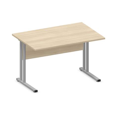 Büro-Schreibtisch, C-Fuß Gestell, Farbe Akazie, B x T: 1200 x 800 mm - Nowy Styl Group