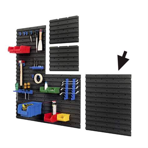 Wandhalteplatten für Boxen- und Werkzeughalter, 540 x 450 mm, VE 6 Stk. - Bild2