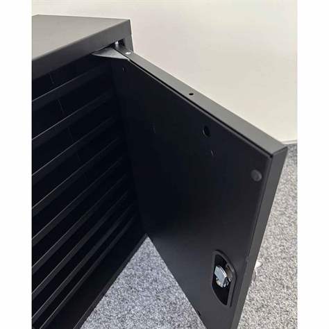 Dulap pentru telefoane mobil, 30 compartimente, ÎxLxA: 465x350x200 mm, culoare antracit RAL7021 - imagine4