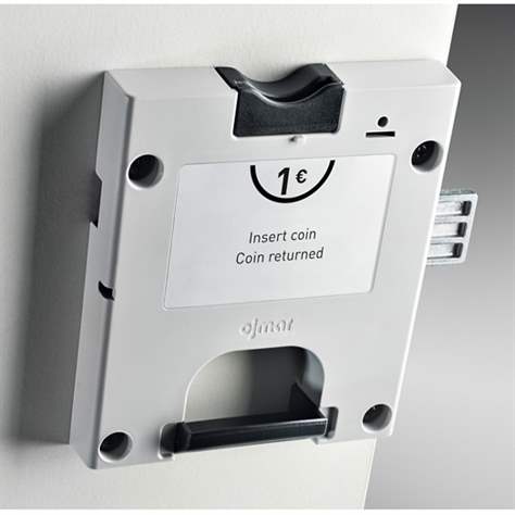 Münzpfandschloss für den HPL Garderobenschrank (gegen Aufpreis)