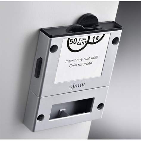 Münzpfandschloss für den HPL Garderobenschrank (gegen Aufpreis) - Bild2