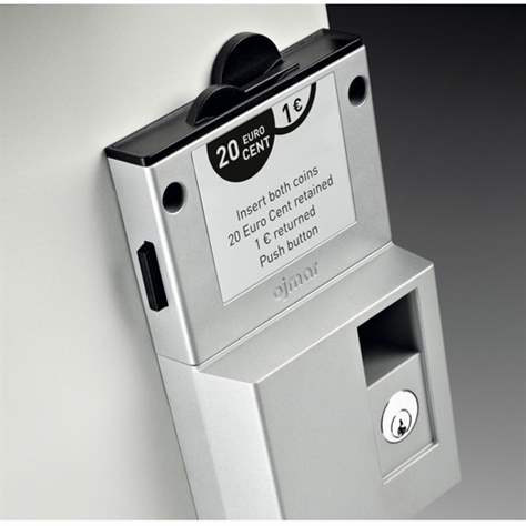 Münzpfandschloss für den HPL Garderobenschrank (gegen Aufpreis) - Bild3