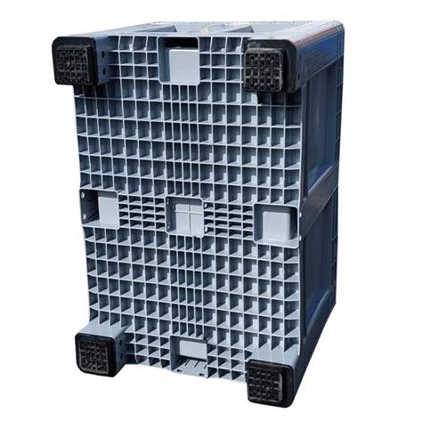 BigBox aus Polyethylen, Vollwand, 1200 x 800 x 805 mm, mit Füssen, Farbe grau - Bild5