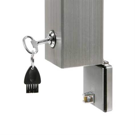 Wandascher aus Aluminium, rund und schräg, Höhe 480 mm - Bild3