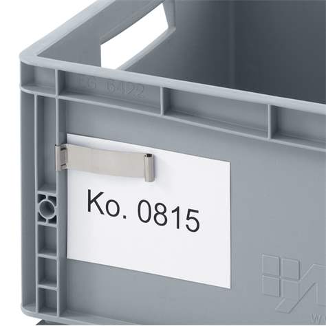 Ocelový klips z nerezu pro uchycení dokumentů, bal. 10 ks - obrázek2