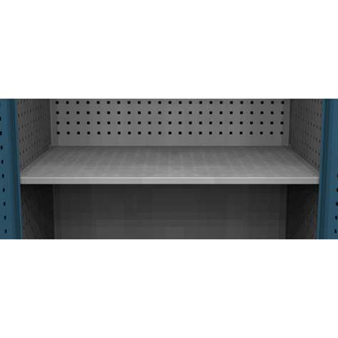 Fachboden aus Stahl, Traglast 60 kg, lichtgrau RAL7035 - Kovos Verneřice - Bild2