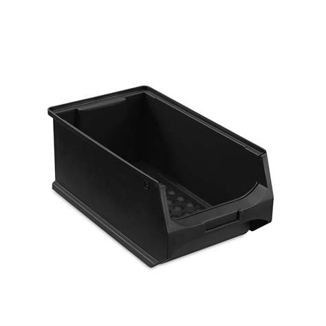 ESD Werkstatt-Schrank mit 40 St. Sichtregalkästen, HxBxT: 1950x950x400 mm, Sichtfenstertür, 9 Fachböden, Grau RAL7035 - Polak CZ, s.r.o. - Bild2