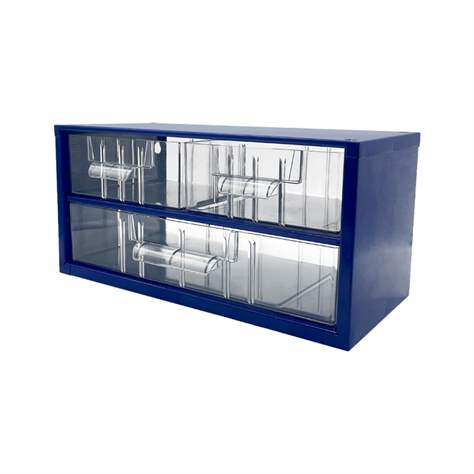 Schubladenmagazin 306 x 155 x 147mm, Farbe blau, 3 Schubladen