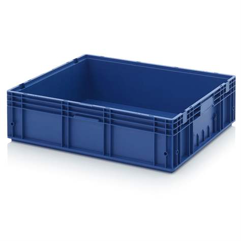 RL-KLT-8210 Behälter mit Wasserablauflöchern, 800 x 600 x 220 mm, Blau RAL 5005.