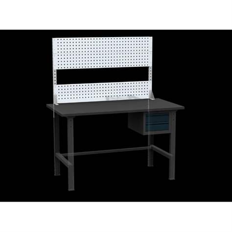 Panou perforat pentru scule (suprastructură masă tip banc de atelier) tip perete perforat pentru suporți organizare scule 1300 x 975 mm, zincat - Kovos Verneřice - imagine3