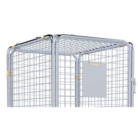 Antidiebstahl-Rollcontainer „ADB-basic“, 5-seitig mit Türen, ohne Fachböden, BxTxH: 724x815x1810 mm - Bild2