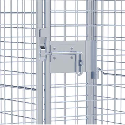 Antidiebstahl-Rollcontainer „ADB-basic“, 5-seitig mit Türen, ohne Fachböden, BxTxH: 724x815x1810 mm - Bild3