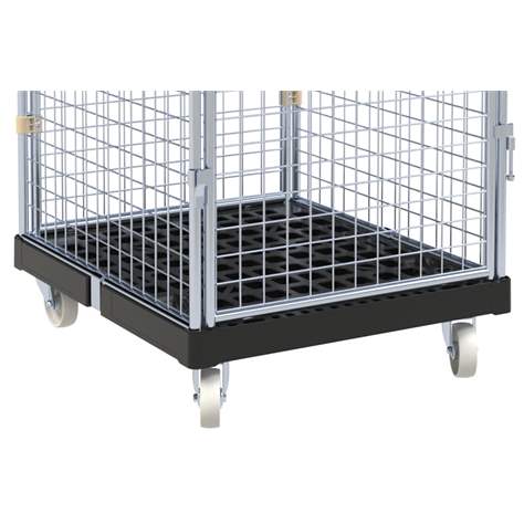 Antidiebstahl-Rollcontainer „ADB-basic“, 5-seitig mit Türen, ohne Fachböden, BxTxH: 724x815x1810 mm - Bild4