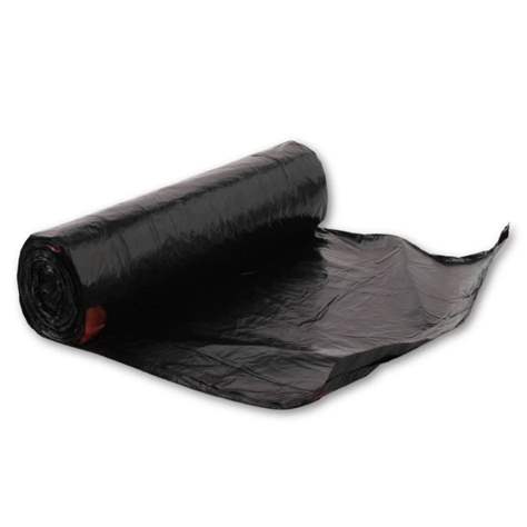 Müllbeutel 60 l, 630 x 740 mm, schwarz, 1 Rolle = 50 Stück