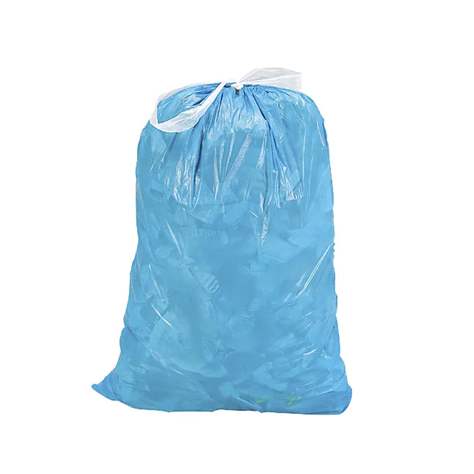 Saci de gunoi cu bandă, 110 l, 700 x 1000 mm, albastru, 1 cutie = 250 buc
