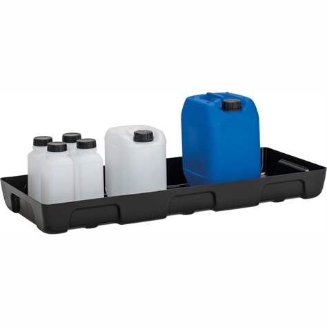 HDPE-Auffangewanne, ohne Rost, für Regale 1000x400 mm, Volumen 21 l - CEMO GmbH - Bild2