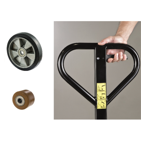 Palettenhubwagen Pramac HPT22, Tragfähigkeit 2200 kg, Räder Gummi/Polyurethan - Pramac - Bild2