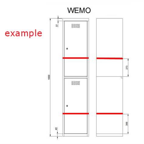 Pridavná polica pre šatňovu skriňu WEMO, širka 400 mm, barva šedá RAL7035 - Malow - obrázok3