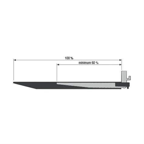 Brațe de prelungire, lungime 1600 mm, pentru profil furcă 150x50 mm, ambalare 2 buc - Bauer GmbH - imagine4