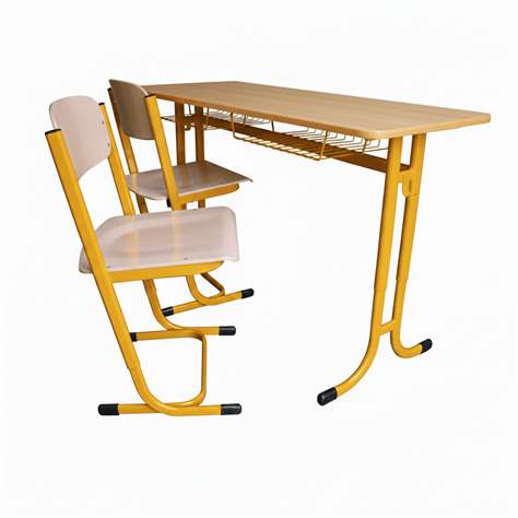 Schulset - Schulbank mit 2 Stühlen für Studenten 119 -176 cm hoch, Modell ADAM - Bild3