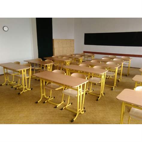 Schulset - Schulbank mit 2 Stühlen für Studenten 119 -176 cm hoch, Modell ADAM - Bild6