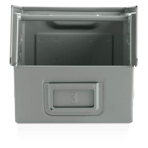 Sichtlagerkasten aus Stahlblech, 350 x 210 x 200 mm, Traglast 80 kg - Bild2