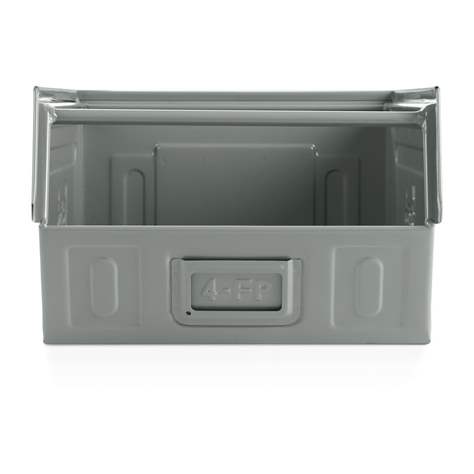 Sichtlagerkasten aus Stahlblech, 500 x 310 x 200 mm, Traglast 100 kg - Bild2