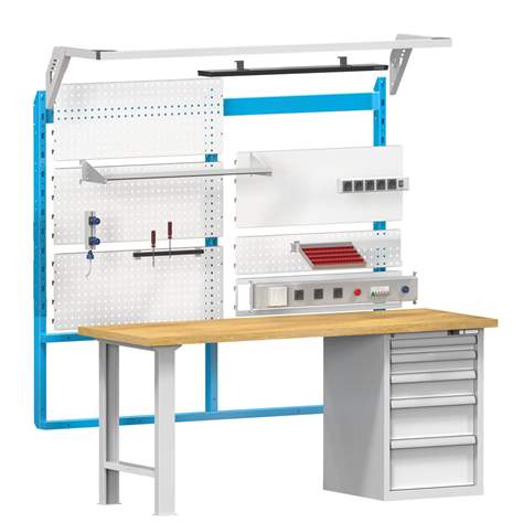 Aufbau-Tragkonstruktion, Farbe grau RAL7035, Breite 2500 mm - Polak CZ, s.r.o. - Bild2