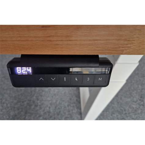 Arbeitstisch KLASIK ELEKTRIC, elektrische Höhenverstellung, mit Ablageboden und LED, 1800x900 mm - Bild2