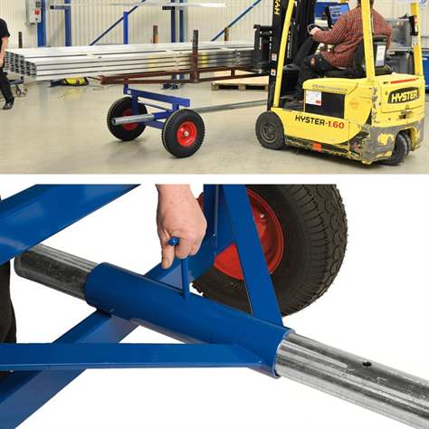 Manipulationswagen für Langgut, Tragfähigkeit 3500 kg - Konga Mekaniska Verkstad AB - Bild4