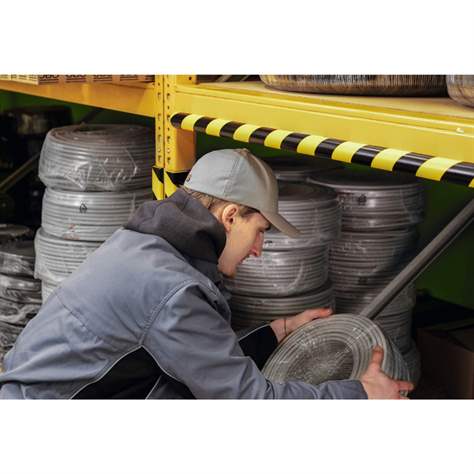 Eckschutzprofil mit Rundkante Ø 40 mm, selbstklebend, Farbe Gelb-Schwarz, Länge 1 m, VE 5 Stück - DURABLE Hunke & Jochheim GmbH - Bild6