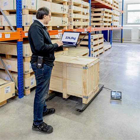 Palettenwaage, Type UFC, Wägebereich 0 - 600 kg, Ablesbarkeit: 0,2 kg - Kern + Sohn GmbH - Bild3