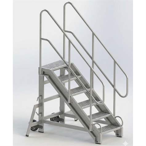 Outdoor-Treppen aus Aluminium, 6 Alu-Stufen - Alve