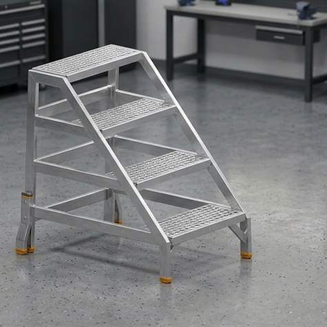 Geschweißte Aluminiumstufen "Fortissimo", 4 Stufen - Alve