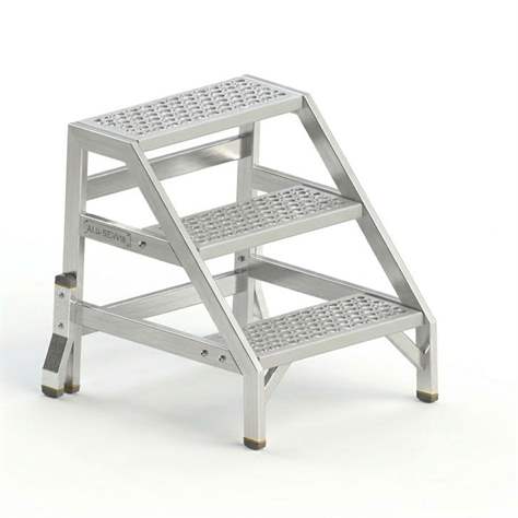 Geschweißte Aluminiumstufen "Fortissimo", 3 Stufen - Alve