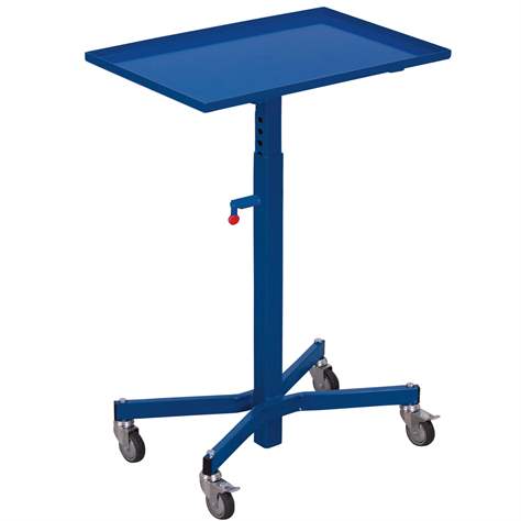 Materialständer ohne Neigung, Höhenverstellbereich 770-1020 mm, Farbe blau RAL5010 - Cordes