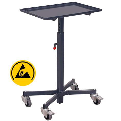 ESD - Materialständer ohne Neigung, Höhenverstellbereich 770-1020 mm - Cordes