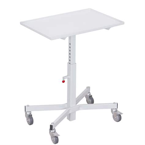 Materialständer ohne Neigung, Höhenverstellbereich 535-810 mm, Farbe lichtgrau RAL7035 - Cordes