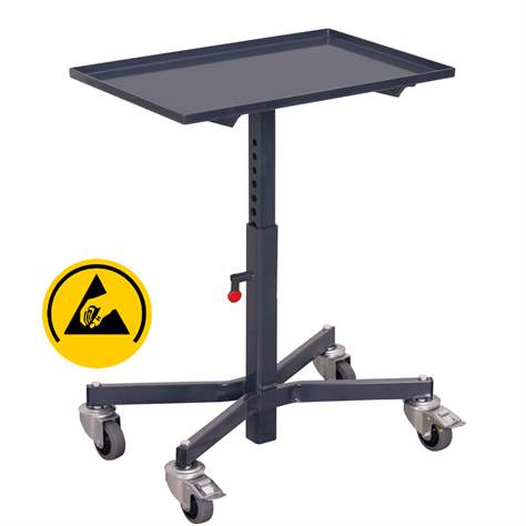 ESD - Materialständer ohne Neigung, Höhenverstellbereich 535-810 mm - Cordes