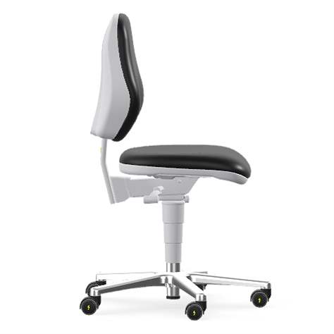 Reinraum-Arbeitsstuhl Cleanroom BASIC, antistatisch, auf Rollen - BIMOS - Bild3